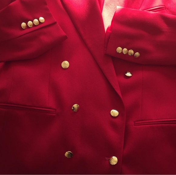 Austin Reed red double breasted blazer - Picture 6 of 6